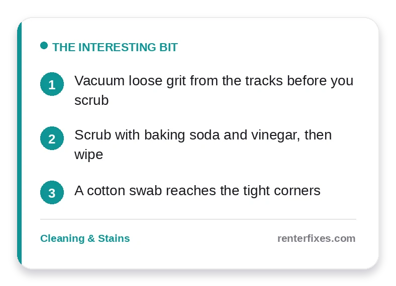 How to Clean Window Tracks That Are Caked With Grime — key takeaways