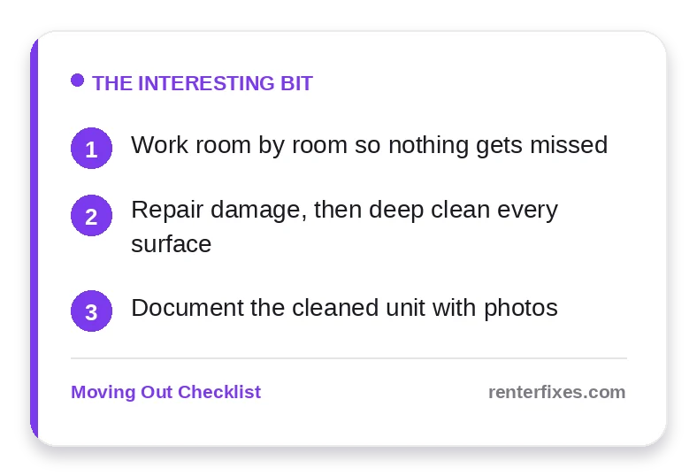 The Ultimate Renter Move-Out Checklist (Room by Room) — key takeaways
