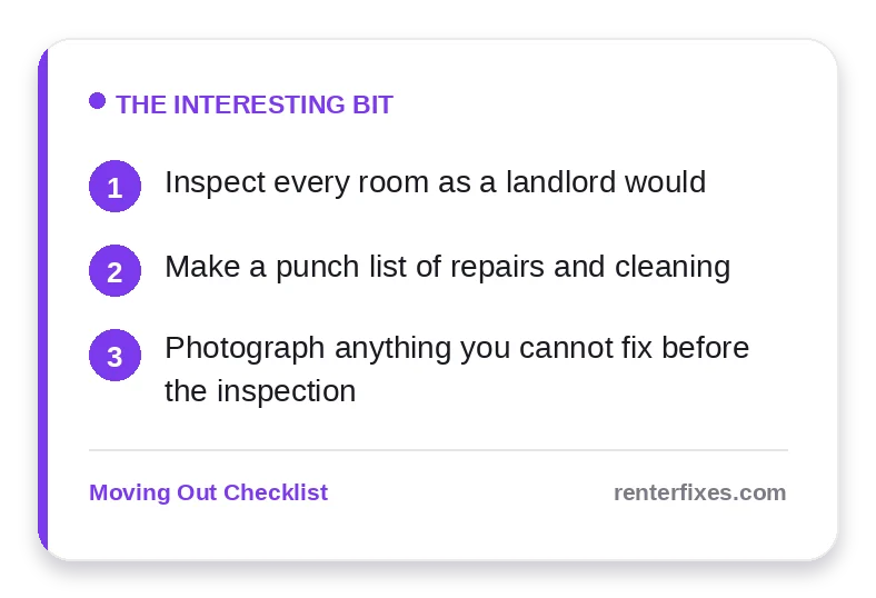 How to Do a Move-Out Walkthrough Before Your Landlord Does — key takeaways