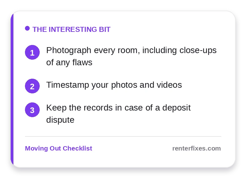 How to Document Your Apartment Before Moving Out — key takeaways