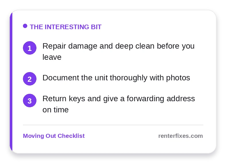 How to Get Your Full Security Deposit Back — key takeaways
