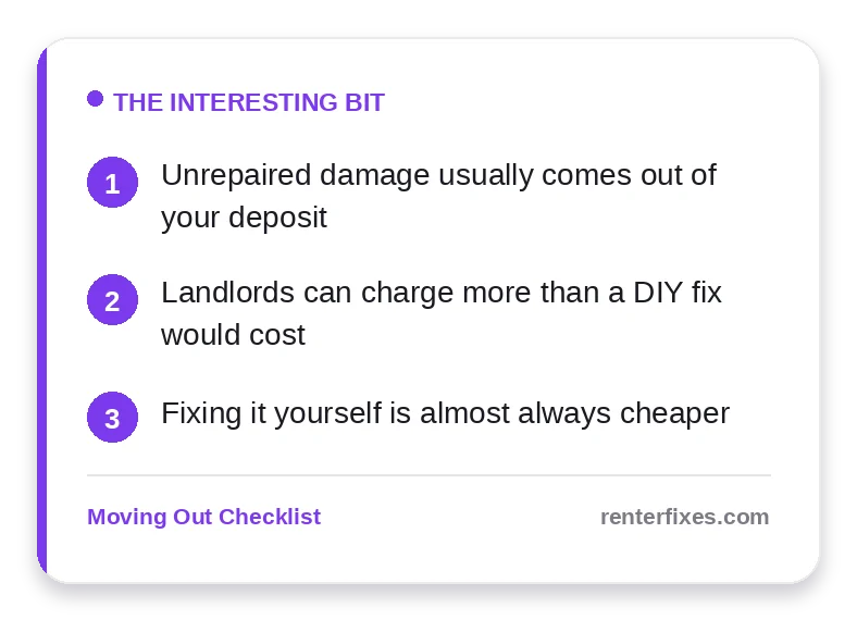 What Happens If You Don’t Fix Things Before Move-Out? — key takeaways