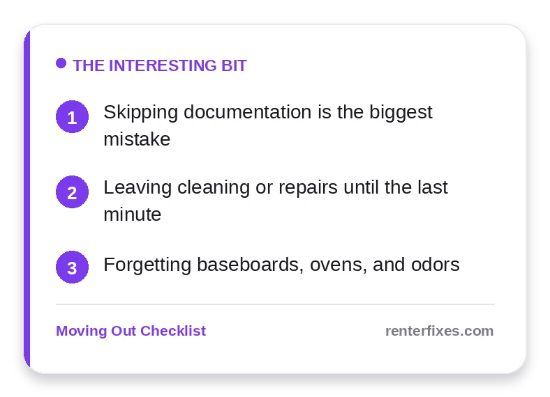 Renter Move-Out Mistakes That Cost You Your Deposit — key takeaways