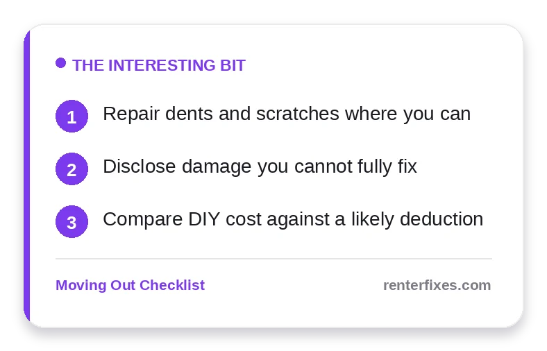 What to Do With Furniture Damage You Caused in a Rental — key takeaways