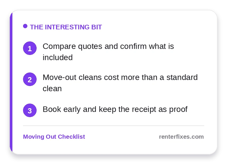 How to Hire a Move-Out Cleaning Service (And What It Costs) — key takeaways
