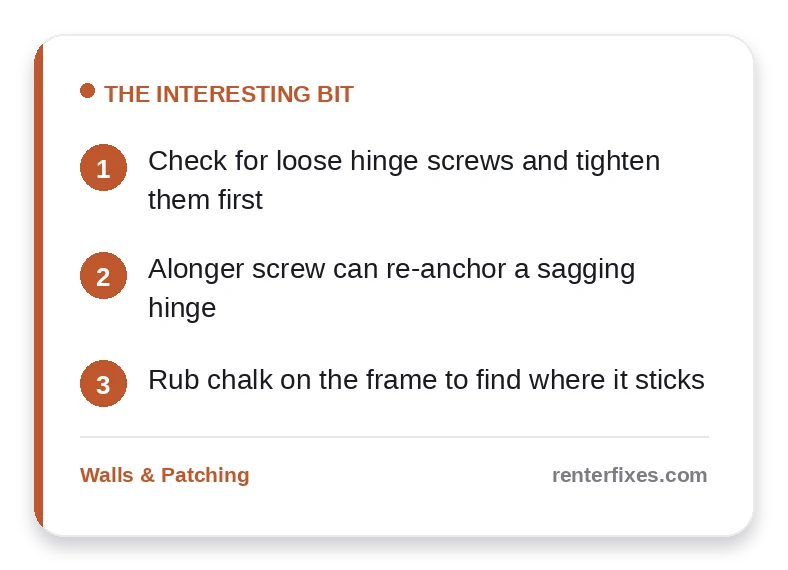 How to Fix a Door That Won’t Close Properly in a Rental — key takeaways