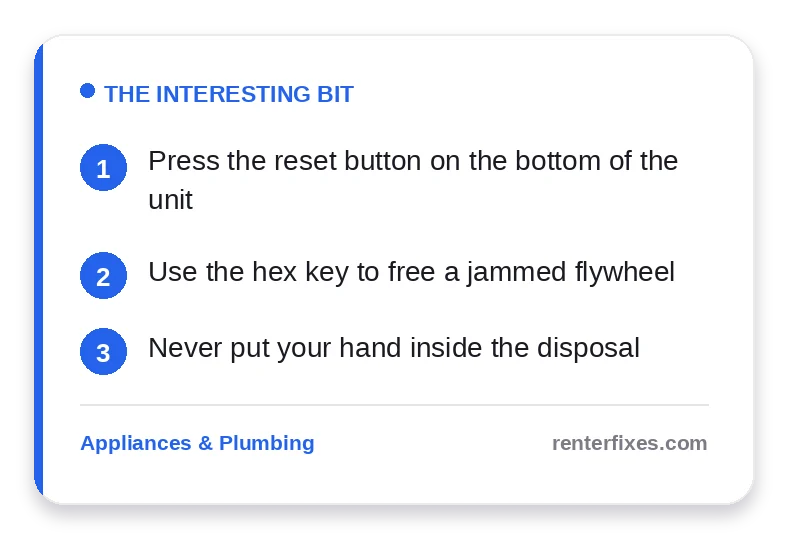 Garbage Disposal Not Working? Try These Fixes First — key takeaways